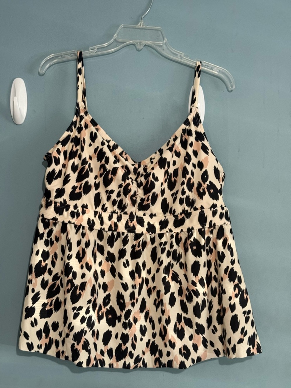 Kona Sol Animal Print One-Piece Swim Dress - Cream/Black/Brown - Picture 4 of 16